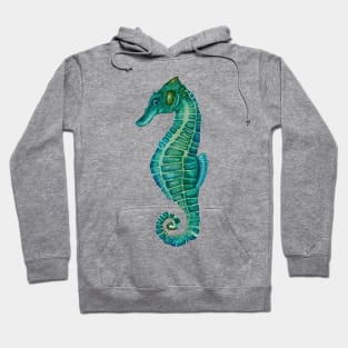 Seahorse Watercolor Hoodie